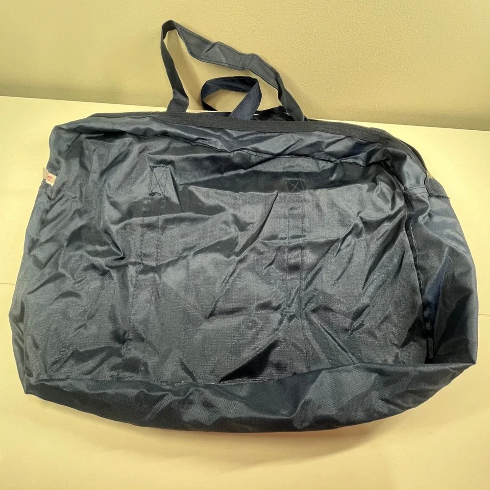 WordPerfect Corporation Travel Bag Navy Blue Foldable Pouch Vintage Tech Promo